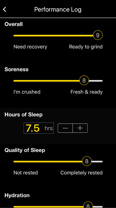 Screenshot of S3 Fitness BridgeAthletic App
