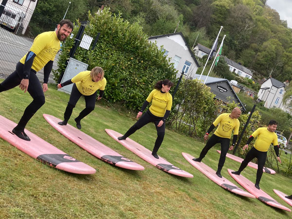 Surf Snowdonia team building event